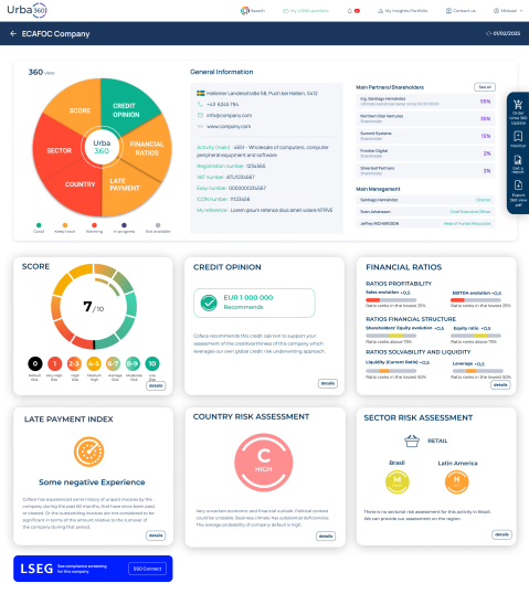 Posilňovanie inteligentnejších obchodných rozhodnutí: Coface a LSEG spojili sily